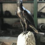 fertig restaurierter Bronzeadler